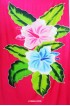 Pink Rayon Sarong Pareo Hand Painted